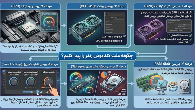 چگونه علت کند بودن رندر را پیدا کنیم
